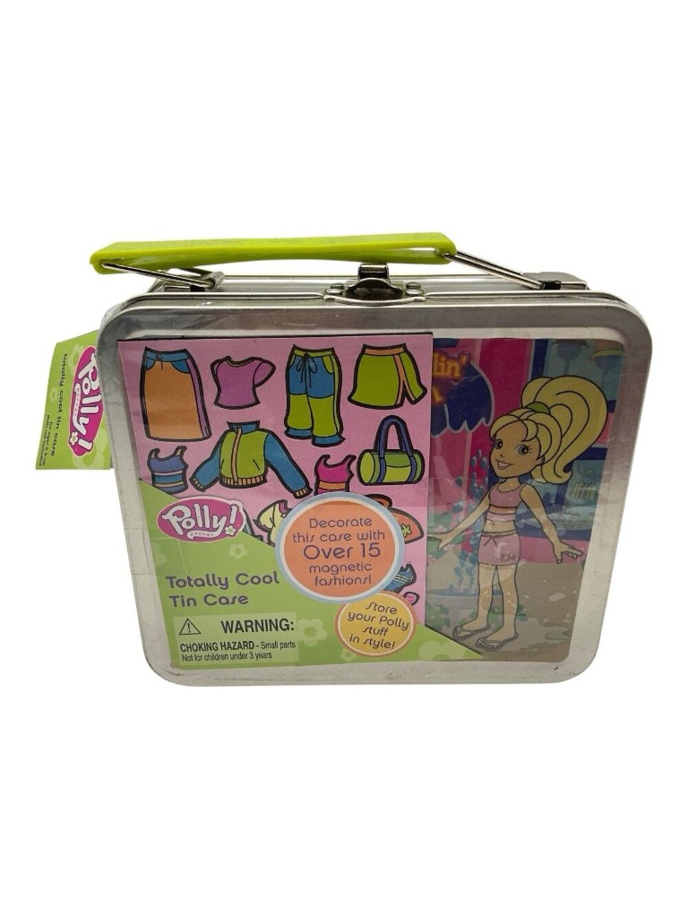 Polly Pocket Vintage New "Totally Cool Tin Case" Sealed With Stickers